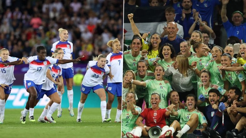 How to Watch England vs Italy Live Streaming Online? Get Live Streaming Details of UEFA Women's Euro 2025 Semi-Final Football Match With Time in IST