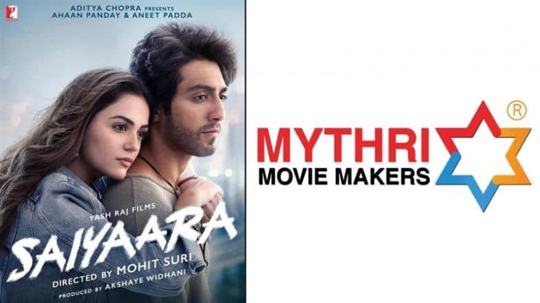 ‘Saiyaara’: Mythri Movie Makers Congratulate Team of Ahaan Panday-Aneet Padda’s Romantic Musical on Its Box Office Success, Call the Film ‘An Honestly Told Story With Great Music’ (View Post)