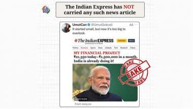 Did PM Narendra Modi Promote Investment Scheme Giving INR 1.25 Lakh Daily Profit? PIB Fact Check Debunks Fake, AI-Generated Ad