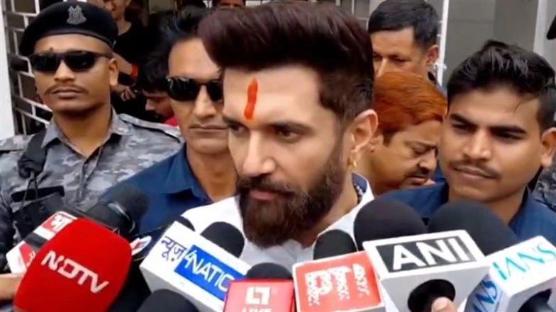 Chirag Paswan Slams Nitish Kumar-Led Government Over Rising Crime in Bihar, Says ‘Sad To Support a Govt Where Crime Is Uncontrolled’ (Watch Video)