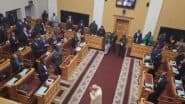 PM Modi in Namibia: Standing Ovation, ‘Modi, Modi’ Chant Reverberates As PM Narendra Modi Addresses Namibian Parliament (Watch Video)