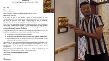 ‘Golden Home’ Controversy: Content Creator Priyam Saraswat Deletes Viral Video After Indore Businessman Anoop Agrawal Sends Legal Notice Over 24-Carat Gold Claims