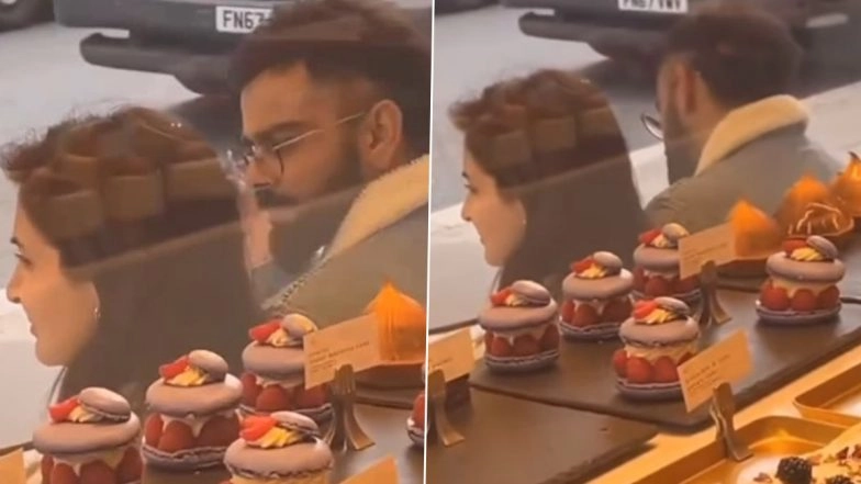 Virat Kohli Along With His Wife Anushka Sharma Spotted Outside Bakery in London, Check Fan-Shot Instagram Video