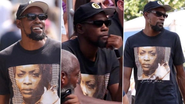 NBA Star Kevin Durant Spotted Supporting Tennis Star Venus Williams At Mubadala Citi DC Open 2025 (Watch Video)