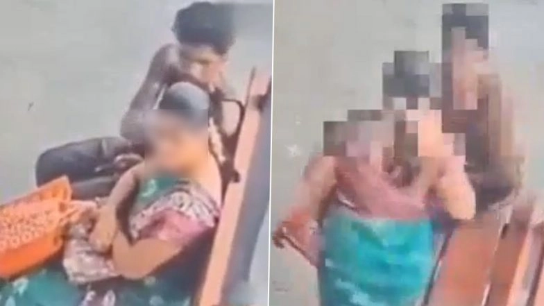 Chain Snatching Caught on Camera in Chennai: Man Sits Next to Woman Waiting at Perungudi Station, Flees With Her Chain; Arrested After CCTV Video Surfaces