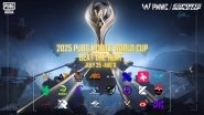 PUBG MOBILE World Cup 2025 Will Begin on July 25; Check Prize Money and Other Details of PMWC 2025