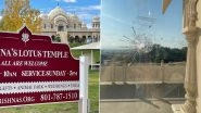 ISKCON Temple Targeted in US: 20 to 30 Bullets Fired at Hindu Temple in Utah in Suspected Hate Crime; India Urges Swift Action and Stands in Solidarity With Community