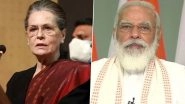 &lsquo;Gaza Sankat Par Mookdarshak Modi Sarkaar&rsquo;: Sonia Gandhi Slams Narendra Modi Government for Being &lsquo;Mute Spectator&rsquo; on Israel&rsquo;s Assault on Palestinians