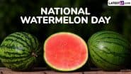 National Watermelon Day 2025 Date and Significance: Everything To Know About the Day That Celebrates the Joy of Indulging in Summer's Refreshing Fruit