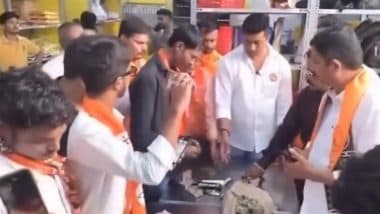 Nagpur: Blinkit Caught Delivering Banned Items Like Hookah Flavours, Rolling Papers & ‘Sexual Desire Chocolates’; Shiv Sena Raid Triggers INR 77,000 Police Seizure (Watch Video)