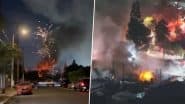 Fireworks Turn Deadly in Pacoima: Massive Fire Critically Injures Woman, Damages Homes As Explosions Rock California Neighbourhood (Watch Videos)
