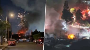 Fireworks Turn Deadly in Pacoima: Massive Fire Critically Injures Woman, Damages Homes As Explosions Rock California Neighbourhood (Watch Videos)