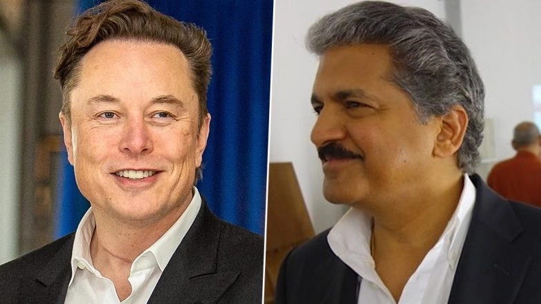 ‘Welcome to India, Elon Musk and Tesla’: Anand Mahindra Shares Screenshot of Previous Conversation With Tesla CEO on Coming to Indian Automobile Market, Congratulates on Entry