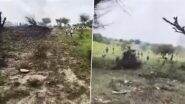 IAF Plane Crash in Churu: Indian Air Force Jet Crashes in Rajasthan’s Bhanuda Village; Police Rush to Spot (Watch Video)