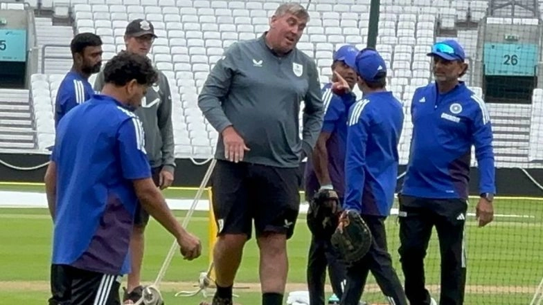 IND vs ENG 5th Test 2025: Gautam Gambhir Engages in Heated Exchange With Oval Pitch Curator Lee Fortis Ahead of Final Match Against England (Watch Video)
