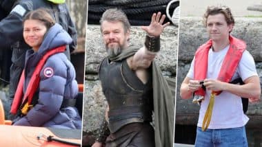Christopher Nolan’s ‘The Odyssey’: Matt Damon, Zendaya and Tom Holland Spotted Filming Upcoming Action-Fantasy Film in Scotland (View Pics)