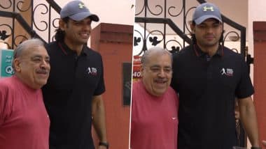 Neeraj Chopra’s Warm Bengaluru Encounter With Elderly Fan Wins Hearts Ahead of NC Classic 2025 (Watch Video)