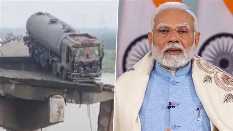Vadodara Bridge Collapse: Death Toll Rises to 9, PM Modi Expresses Grief