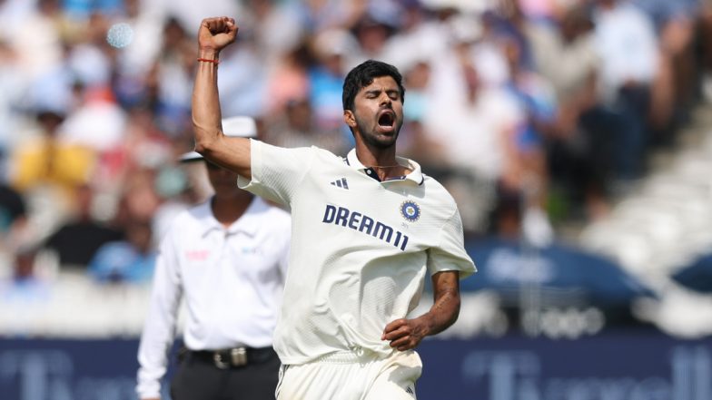 IND vs ENG 3rd Test 2025: India’s Washington Sundar Joins Special Club After Dazzling at Lord’s With Record-Shattering Four-Wicket Haul Against England