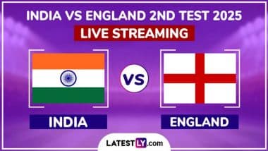 India vs England Free Live Streaming Online, 2nd Test 2025 Day 2: How To Watch IND vs ENG Anderson-Tendulkar Trophy Cricket Match Live Telecast on TV?