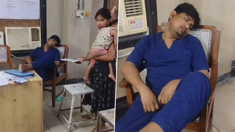 Meerut Shocker: Accident Victim Dies Untreated at Lala Lajpat Rai Medical College As Staff Caught Sleeping in AC Room, Video Surfaces
