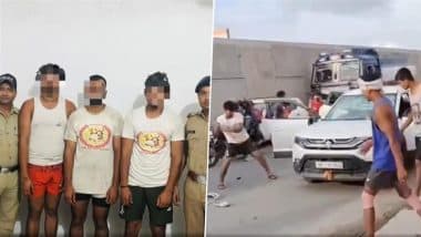 Haridwar: Kanwariyas Vandalise Car, Assault Family After Minor Accident in Uttarakhand; 3 Arrested After Video Goes Viral