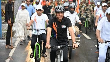 Kargil Vijay Diwas 2025: Mansukh Mandaviya Leads ‘Sundays on Cycle’ Honouring Brave Heroes; Central Armed Police Forces Takes Lead Across India