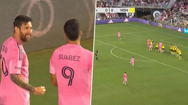 Lionel Messi Goal Video Highlights: Watch Star Argentina Footballer Score Brace, Including A Stunning Freekick During Inter Miami vs Nashville SC MLS 2025 Match