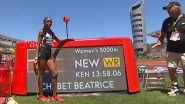 Beatrice Chebet Sets World Record in 5000M at Prefontaine Classic 2025 (Watch Video)