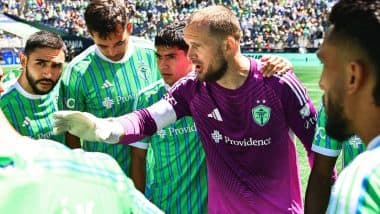 MLS 2025: Seattle Sounders Goalkeeper Stefan Frei Driven Off by Ambulance After Head Collides With Columbus Crew’s Player Knee
