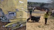 IAF Plane Crash: Jaguar Fighter Jet of Indian Air Force Crashes Near Churu in Rajasthan (Watch Videos)