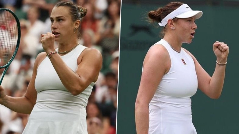 How To Watch Aryna Sabalenka vs Amanda Anisimova Wimbledon 2025 Live Streaming Online? Get Live TV Telecast Details of Women's Singles Semi-Final Tennis Grand Slam Match