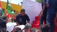 Pappu Yadav, Kanhaiya Kumar ‘Not Allowed’ to Board Rahul Gandhi-Tejashwi Yadav’s Chariot During 'Bihar Bandh' Protests in Patna (Watch Video)