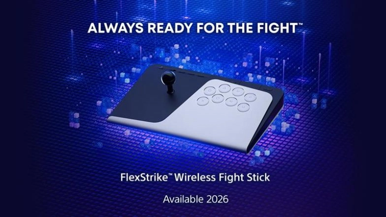 PlayStation FlexStrike: Sony Teases First Wireless Fight Stick Compatible With PS5 and PC, Launch in 2026; Check Features and Other Details