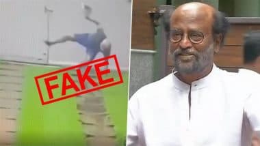 Fact Check: Is That Rajinikanth Seen Slipping and Falling in ‘Leaked’ CCTV Footage? No, That’s Not ‘Coolie’ Superstar in Viral Video and We Have Proof!