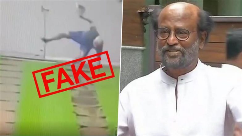 Fact Check: Is That Rajinikanth Seen Slipping and Falling in ‘Leaked’ CCTV Footage? No, That’s Not ‘Coolie’ Superstar in Viral Video and We Have Proof!