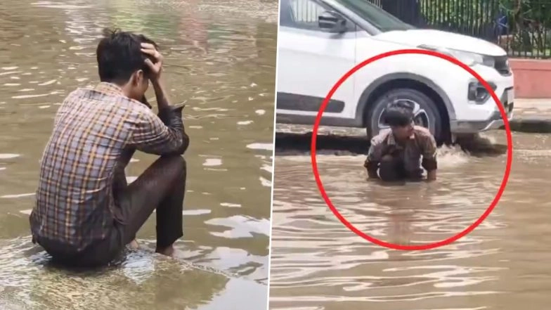 ‘Mera Phone Doondh Ke Do!’: Jaipur Youth Breaks Down After Losing Mobile in Rainwater, Video Goes Viral