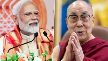 ‘Symbol of Love, Compassion, Patience and Moral Discipline’: PM Narendra Modi Greets Dalai Lama on His 90th Birthday