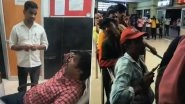 Karnataka Ticket Clerk Chats on Phone for 15 Minutes While Ignoring Long Queue of Angry Passengers at Yadgir Station, Suspended After Video Goes Viral