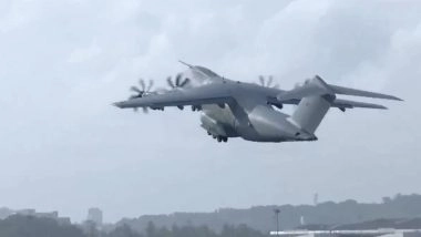 F-35B Jet Stranded in Kerala: British Royal Air Force Airbus A400M Atlas Departs Thiruvananthapuram International Airport After Dropping Engineers for Repairs (Watch Video)