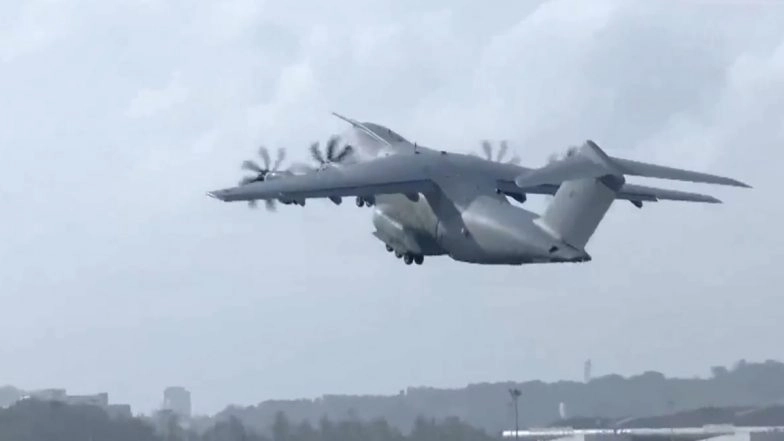 F-35B Jet Stranded in Kerala: British Royal Air Force Airbus A400M Atlas Departs Thiruvananthapuram International Airport After Dropping Engineers for Repairs (Watch Video)