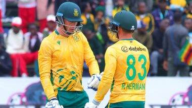 Rubin Hermann and Rassie van der Dussen Score Half-Century As South Africa Beats Zimbabwe by Seven Wickets in T20 Series To Set Up Final Against New Zealand