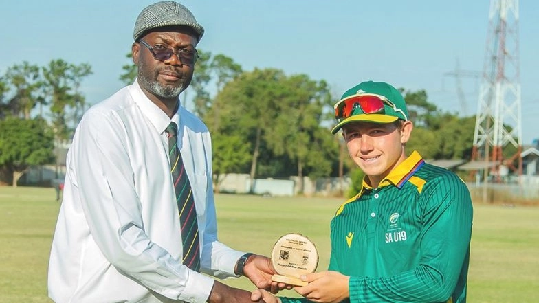 Jorich Van Schalkwyk Scripts History, Becomes First Player To Smash Double Century in Youth ODIs 