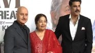 &lsquo;Tanvi The Great&rsquo;: Kirron Kher Makes Rare Appearance To Support Anupam Kher at Movie's Premiere (Watch Video)
