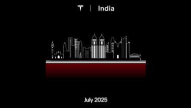 ‘Coming Soon’: Tesla India Gears Up for Launch of Mumbai ‘Experience Centre’ Next Week, Tesla Model Y Spotted Ahead of Debut (See Pics)