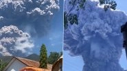Volcano Erupts in Indonesia: 24 Flights Cancelled As Mount Lewotobi Laki-Laki Spews Ash 18 Kilometres Into Sky, Videos Surface