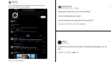 Grok Not Replying on X, Say Users Amid Controversy Over Posts Praising Adolf Hitler; Perplexity Reveals Why Elon Musk’s AI Chatbot Became Silent
