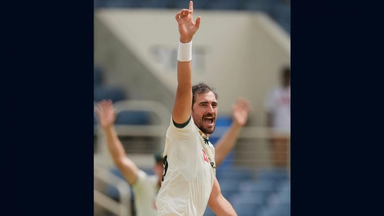 Mitchell Starc Claims Fastest Ever Test Five-Wicket Haul, Takes 15 Deliveries To Notch Up Feat During WI vs AUS 3rd Test 2025