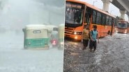 Delhi Rains: Severe Waterlogging in Parts of National Capital Following Heavy Rainfall; Airlines Issue Travel Advisory (Watch Videos)