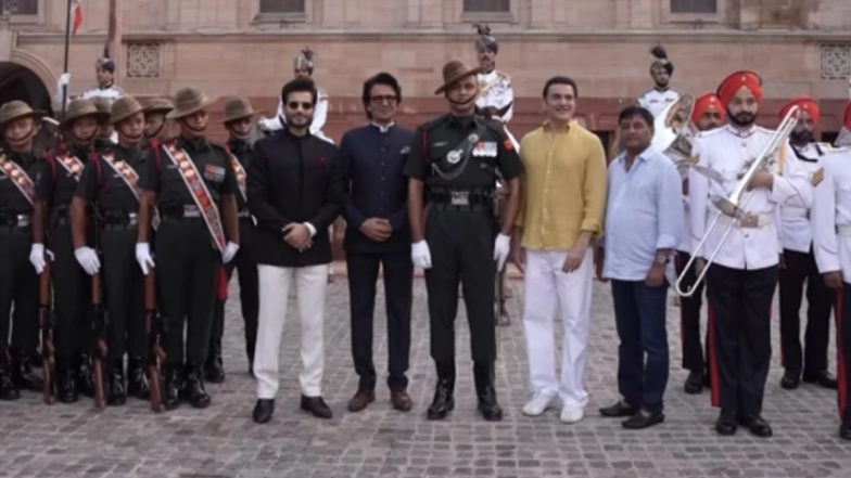 &lsquo;Special Ops 2&rsquo;: Kay Kay Menon, Parmeet Sethi, Karan Tacker and Shivam Nair Visit Rashtrapati Bhavan in Delhi Ahead of JioHotstar Web Series Release (Watch Video)